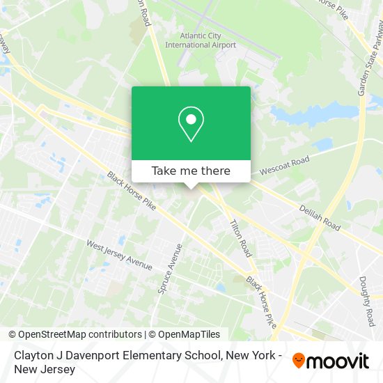 Mapa de Clayton J Davenport Elementary School