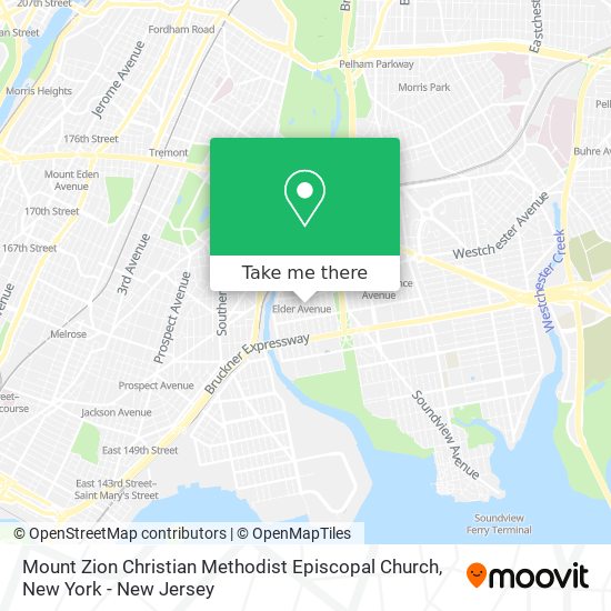 Mapa de Mount Zion Christian Methodist Episcopal Church