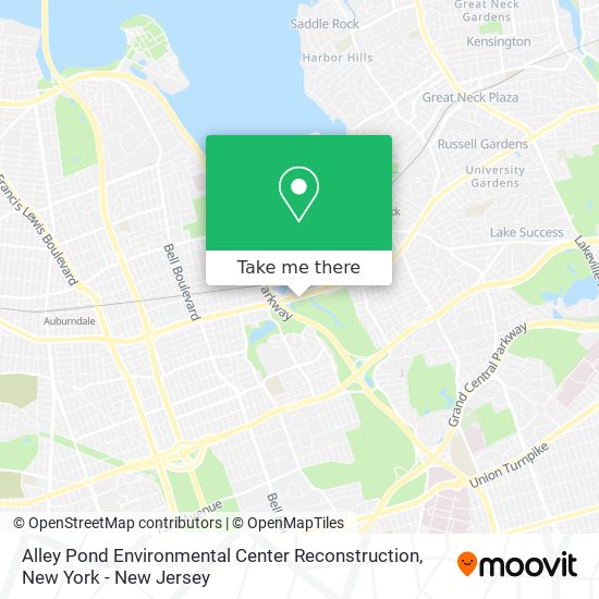 Alley Pond Environmental Center Reconstruction map