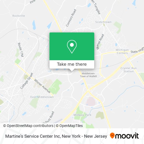 Mapa de Martine's Service Center Inc