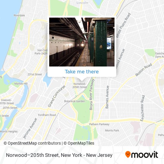 Mapa de Norwood–205th Street
