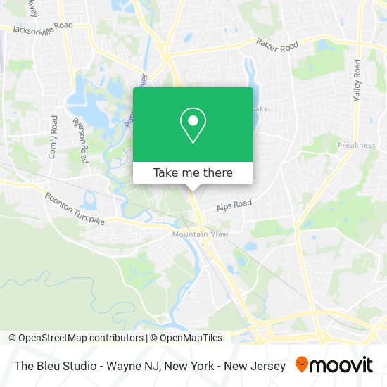 The Bleu Studio - Wayne NJ map