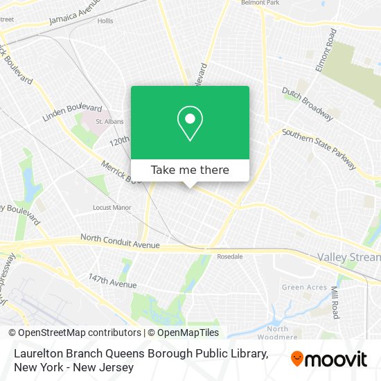 Laurelton Branch Queens Borough Public Library map