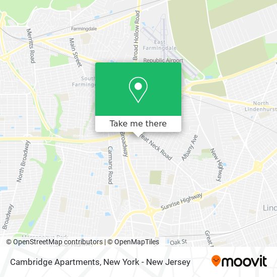 Mapa de Cambridge Apartments