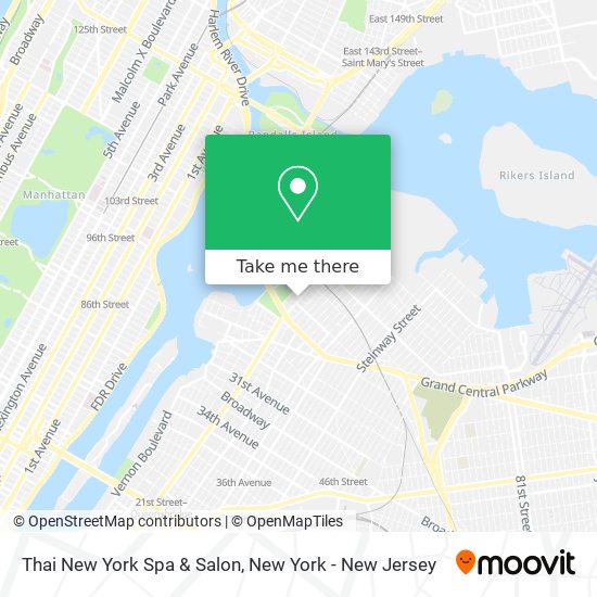 Mapa de Thai New York Spa & Salon