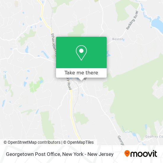 Georgetown Post Office map