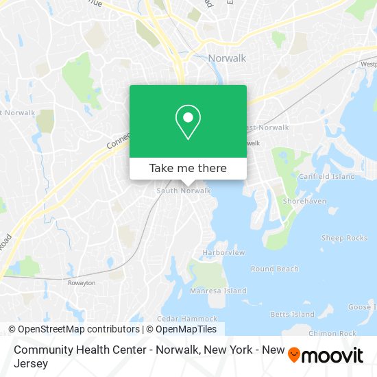 Mapa de Community Health Center - Norwalk