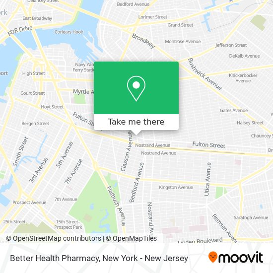 Better Health Pharmacy map