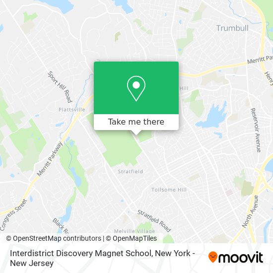 Mapa de Interdistrict Discovery Magnet School
