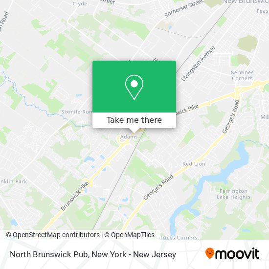 North Brunswick Pub map