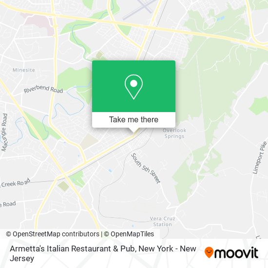 Armetta's Italian Restaurant & Pub map
