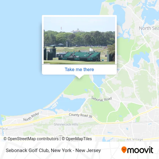 Sebonack Golf Club map