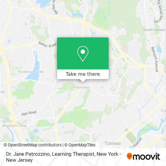 Dr. Jane Petrozzino, Learning Therapist map
