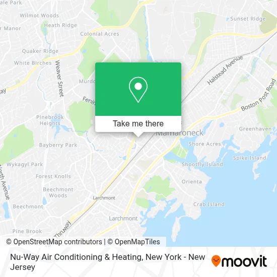 Nu-Way Air Conditioning & Heating map
