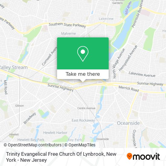 Trinity Evangelical Free Church Of Lynbrook map
