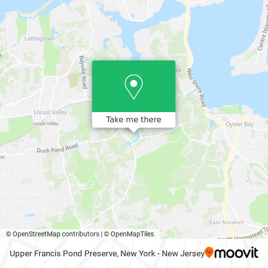 Upper Francis Pond Preserve map