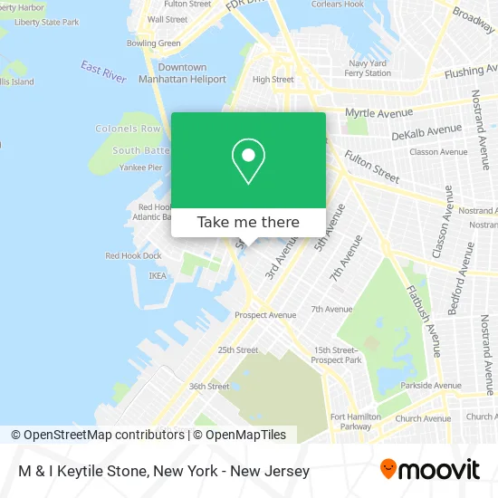 M & I Keytile Stone map