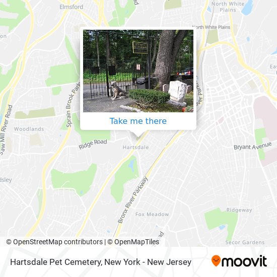 Hartsdale Pet Cemetery map