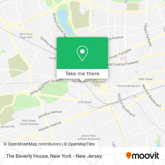 The Beverly House map