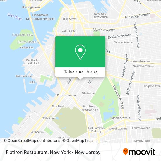 Flatiron Restaurant map