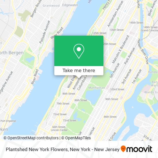 Plantshed New York Flowers map