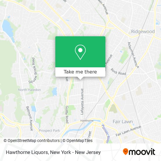 Mapa de Hawthorne Liquors