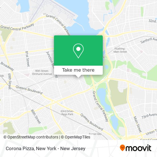 Corona Pizza map