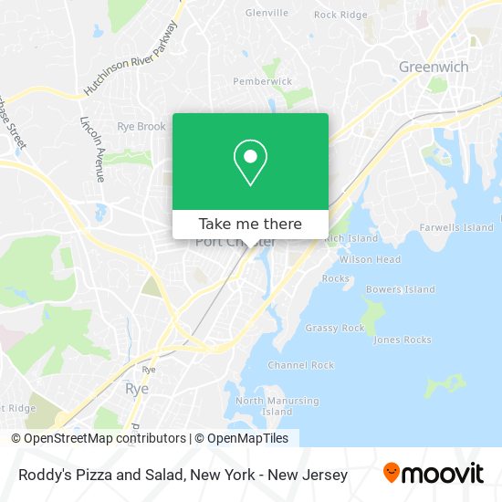 Roddy's Pizza and Salad map