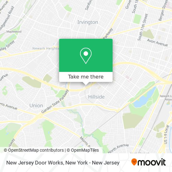 Mapa de New Jersey Door Works