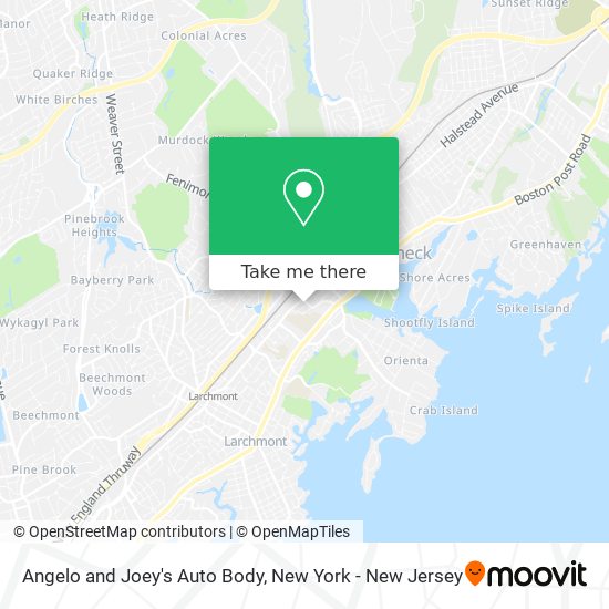 Mapa de Angelo and Joey's Auto Body