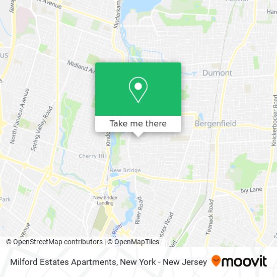 Milford Estates Apartments map