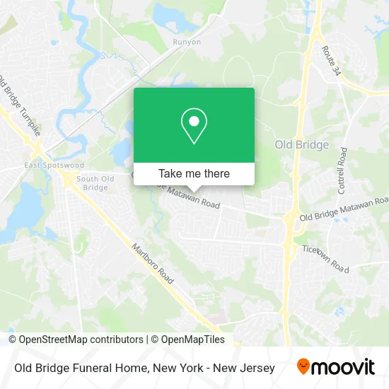 Old Bridge Funeral Home map