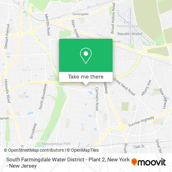 South Farmingdale Water District - Plant 2 map