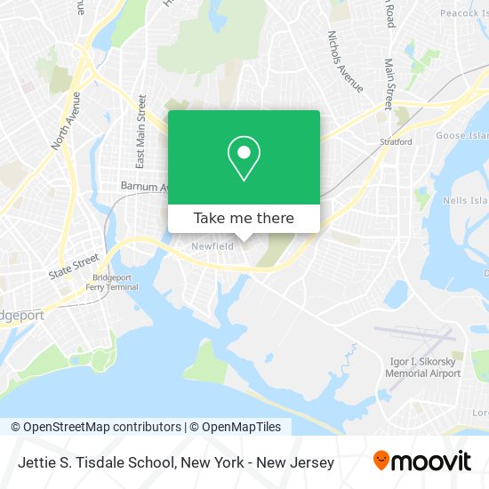 Jettie S. Tisdale School map