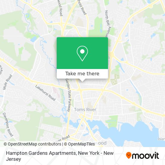 Mapa de Hampton Gardens Apartments