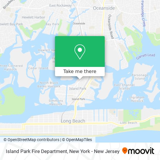 Island Park Fire Department map