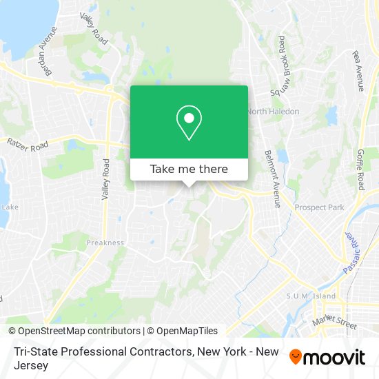 Tri-State Professional Contractors map