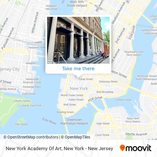 New York Academy Of Art map