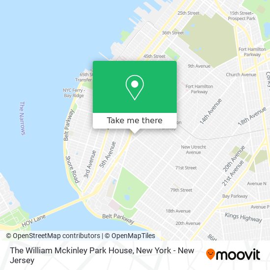The William Mckinley Park House map