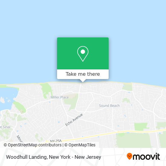 Woodhull Landing map