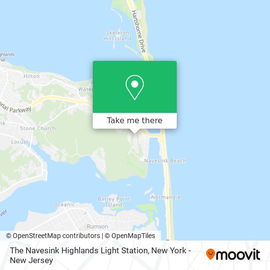 The Navesink Highlands Light Station map