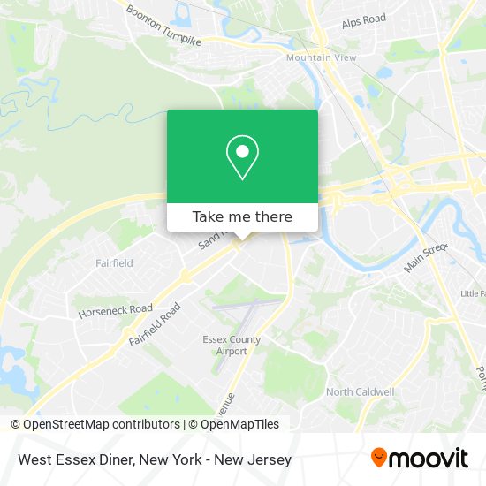 West Essex Diner map