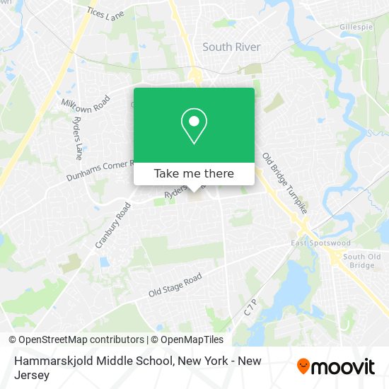 Hammarskjold Middle School map