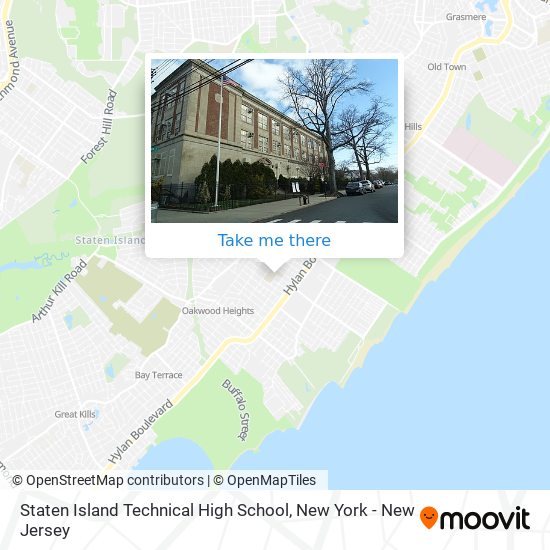 Staten Island Technical High School map