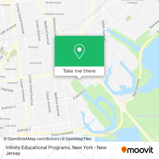 Infinity Educational Programs map