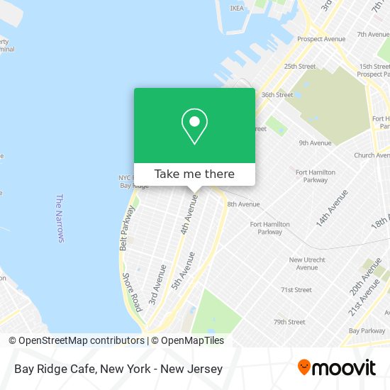 Bay Ridge Cafe map