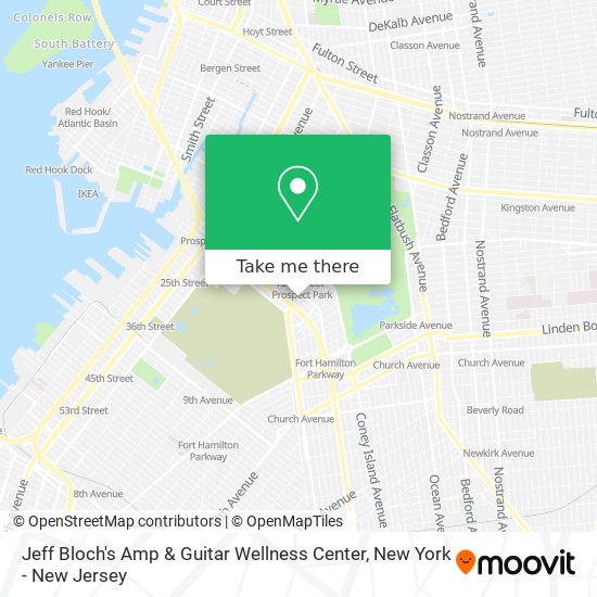 Mapa de Jeff Bloch's Amp & Guitar Wellness Center