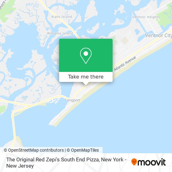 The Original Red Zepi's South End Pizza map