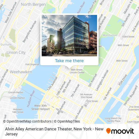 Alvin Ailey American Dance Theater map