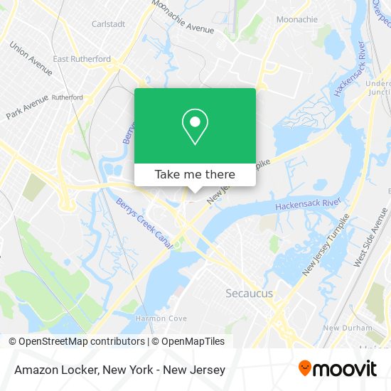 Mapa de Amazon Locker